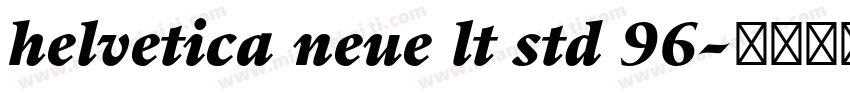 helvetica neue lt std 96字体转换